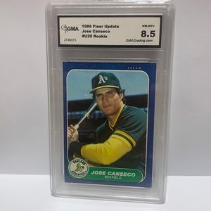 1986 Fleer Update Jose Canseco GMA 8.5 #U-20 (MISC8)